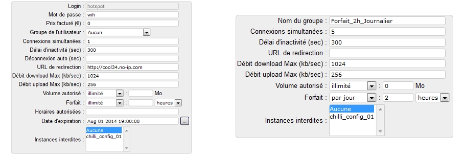 Gestion des utilisateurs